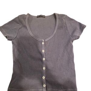 Blue ribbed shirt! Brandy